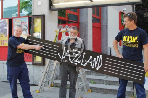 JAZZLAND 2013  NEUES SCHILD  